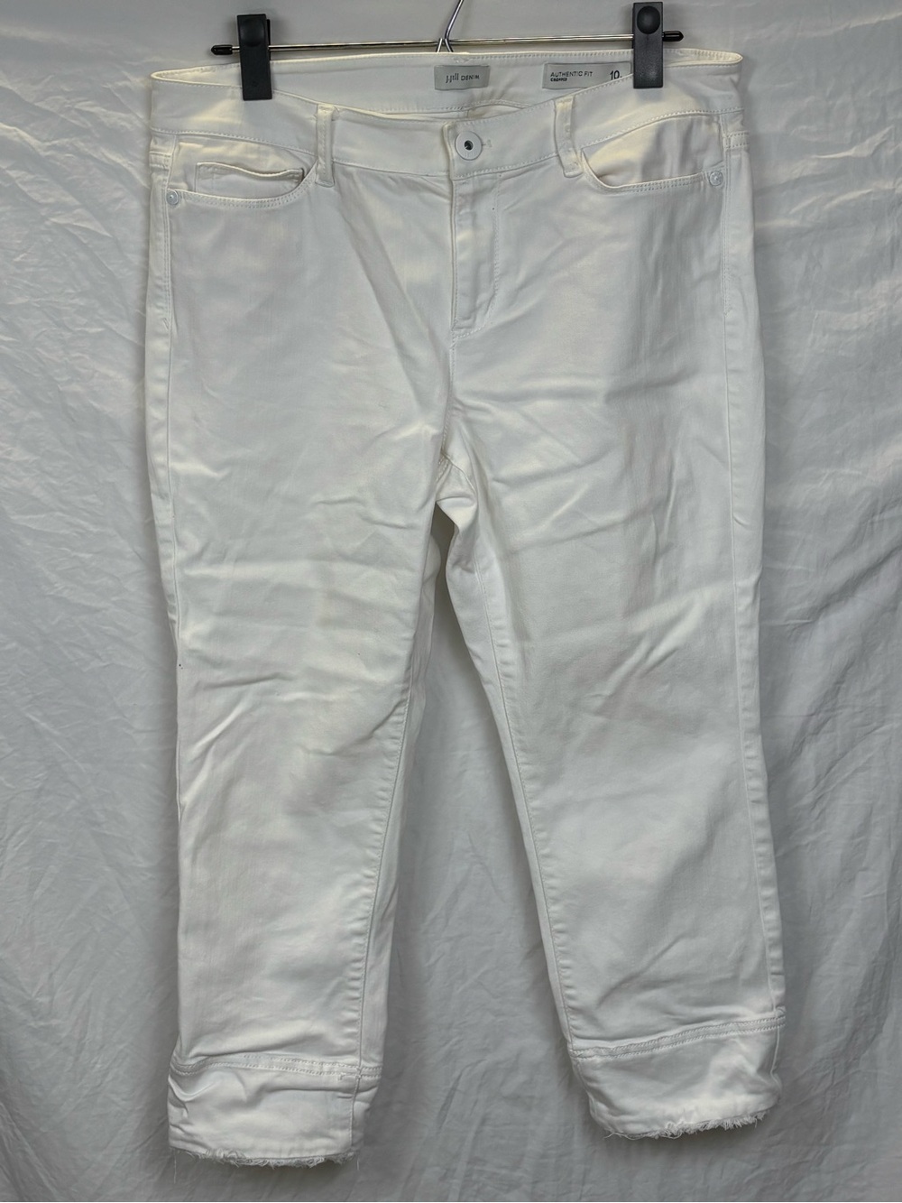 J. Jill 10 P women’s White Ankle Crop Stretch Jeans